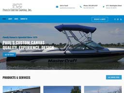 Pauls Custom Canvas Website